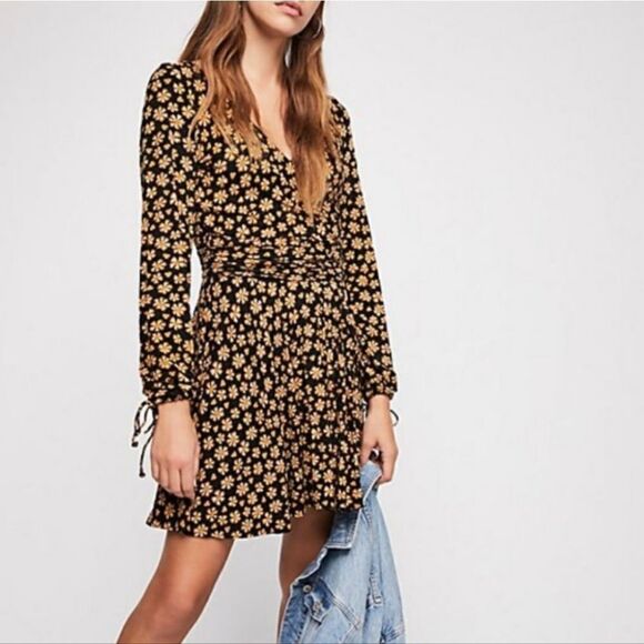 FREE PEOPLE Pradera printed dress small @Z - Picture 1 of 11